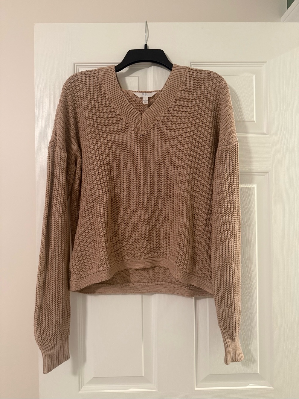 Time & True Knit Tan Sweater Size Large